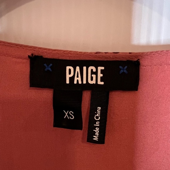 PAIGE Aloe Wrap Midi Dress in Mauve. Size XS - Picture 13 of 14